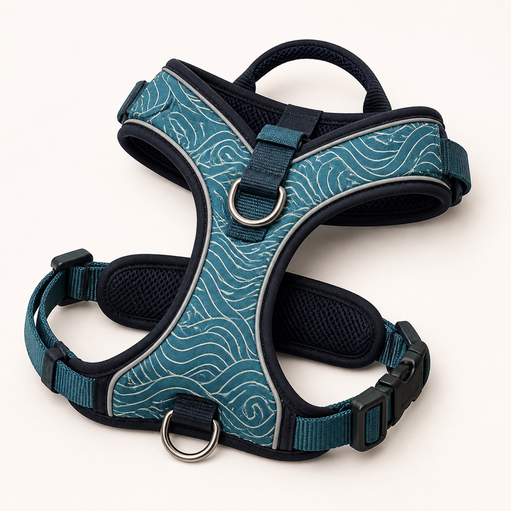 Wave-Pattern Reflective Training Harness